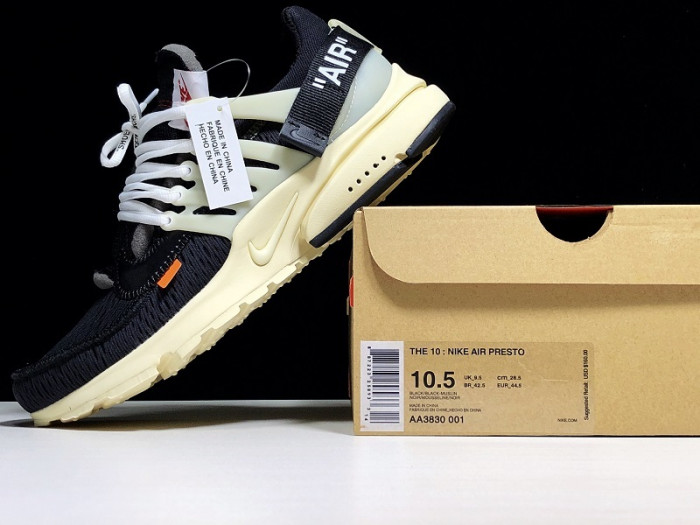 nike the 10: air presto "ofw" - aa3830-001