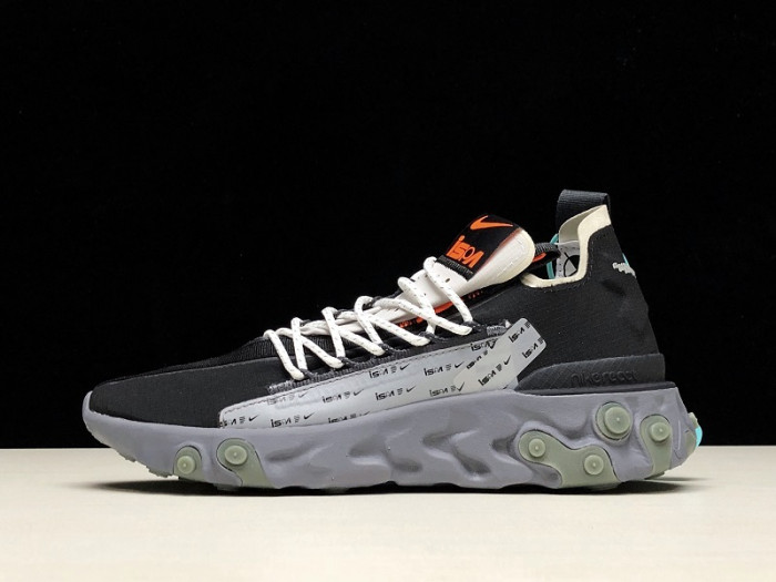 nike ispa react low black ar8555-001