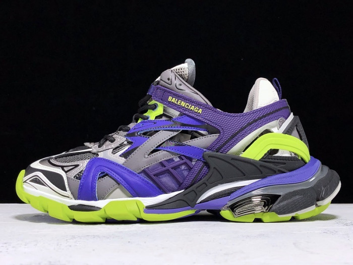 bl track trainers sneaker purple grey yellow h903p067