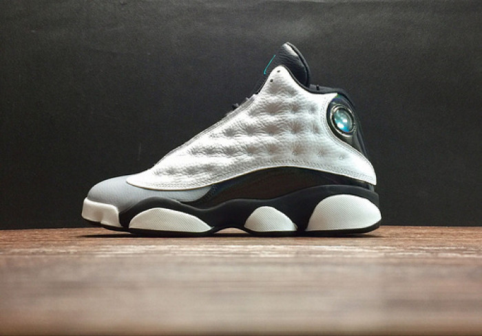 air jordan 13 retro “barons hologram” white/grey mens 414571-115