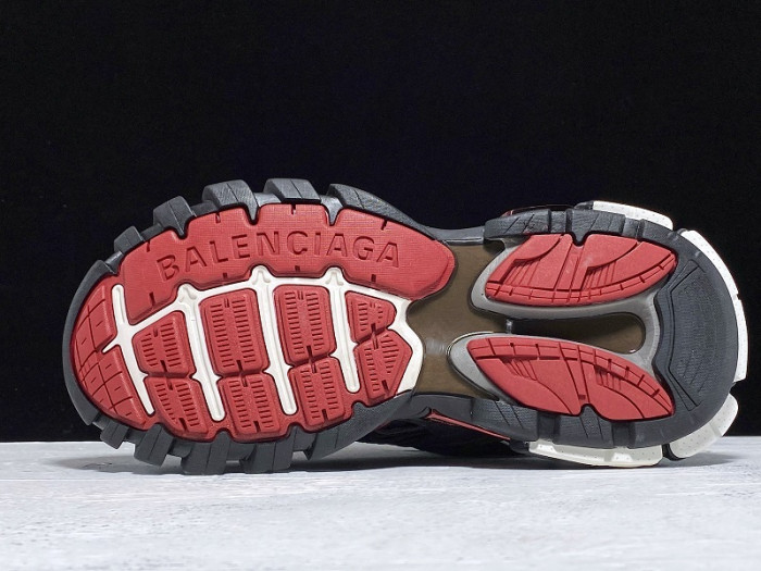 bl track trainers sneaker black red h903p081