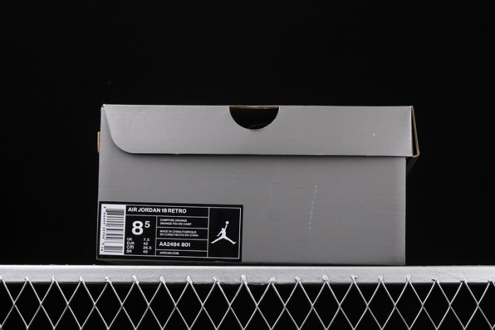 jordan 18 retro campfire orange - aa2494-801