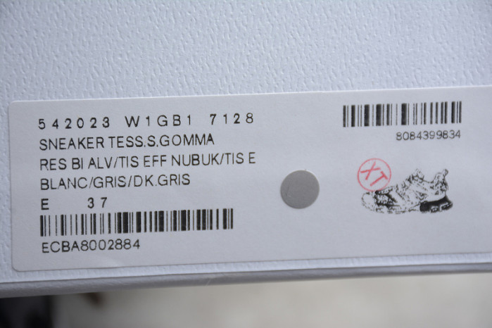 bl tess s. gomma led trek low sneakers grey white h903p042