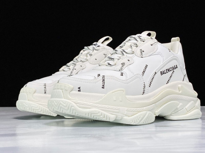 bl triple s trainers letters white h903p8085