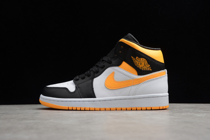 wmns air jordan 1 mid se "orange black" - cv5276 107