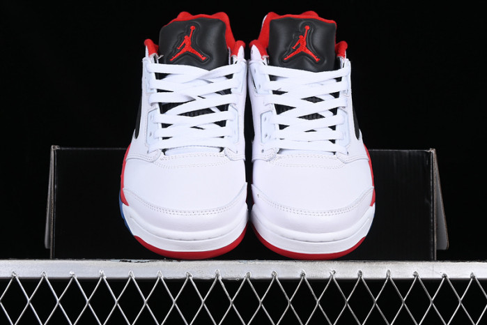air jordan 5 retro low fire red white/black/red 819171-101