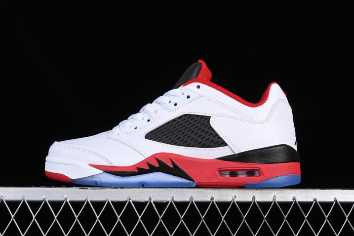 air jordan 5 retro low fire red white/black/red 819171-101