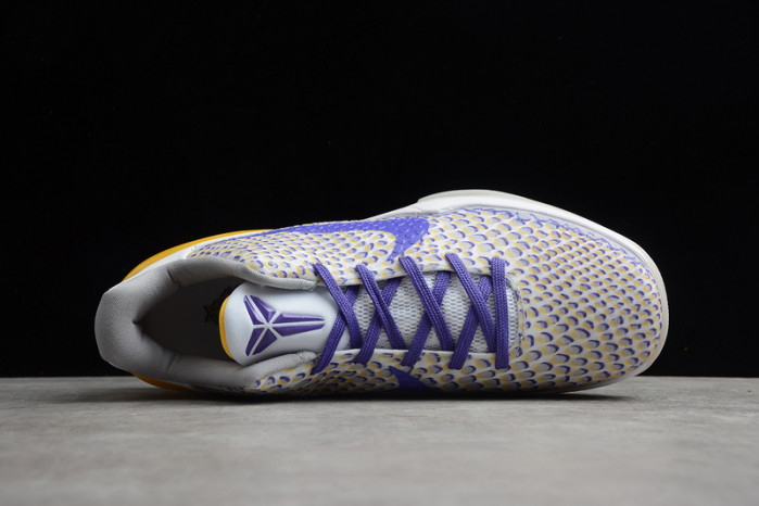 kobe vi white/purple/yellow cw2190-105