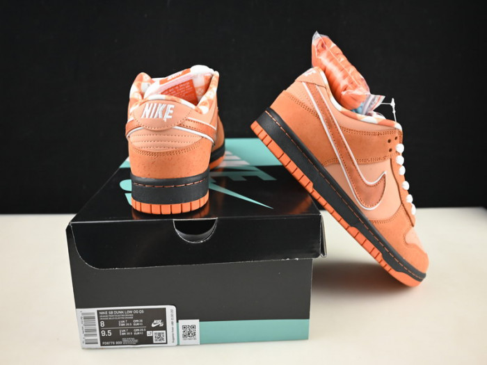 concepts x nike sb dunk low "orange lobster" fd8776-800