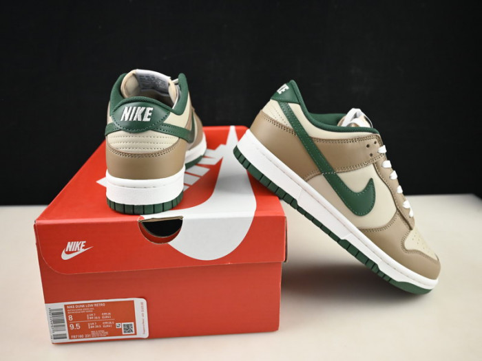 nike dunk low tan green fb7160-231