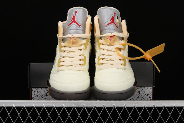 ofw x air jordan 5 “sail” dh8565-100