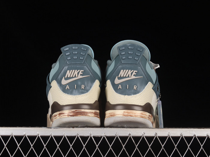 kncw air jordan aj4 retro grey/brown/blue aj4-kncw