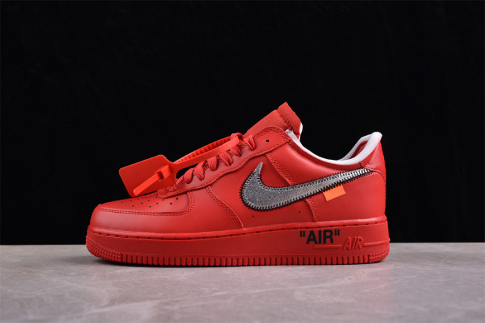 off white x nike air force 1 red ao4297-600
