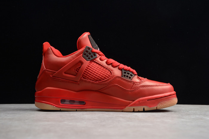 air jordan 4 fire red gum singles day av3914-600