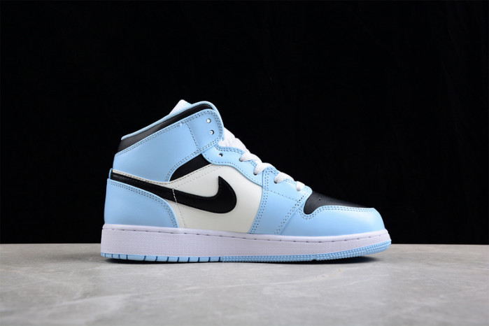 jordan 1 mid ice blue - 555112-401