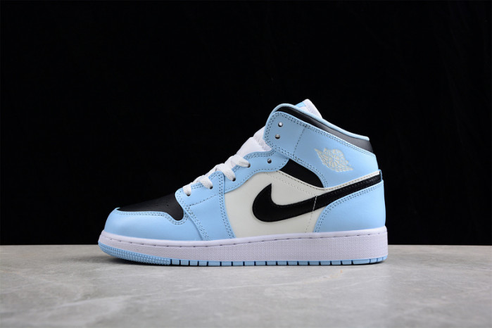 jordan 1 mid ice blue - 555112-401