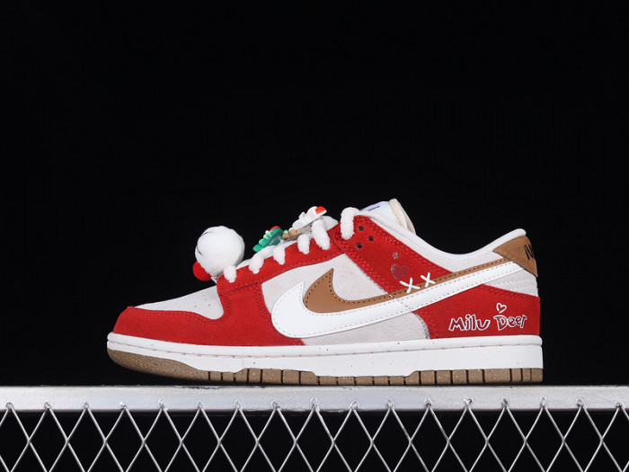 nike dunk low 85 christmas white red brown do9457-112