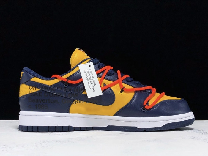 nike dunk low ofw michigan - ct0856-700
