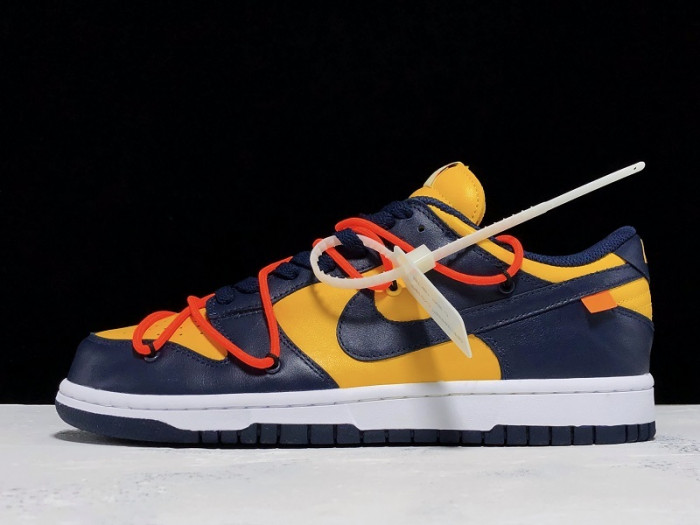 nike dunk low ofw michigan - ct0856-700