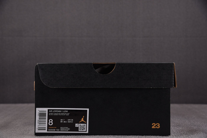 Air Jordan 1 Low "Black Toe" Tan 553558-153