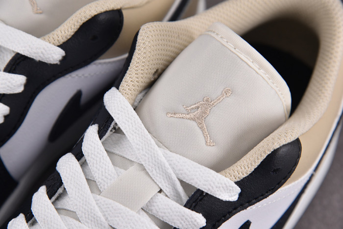 Air Jordan 1 Low "Black Toe" Tan 553558-153