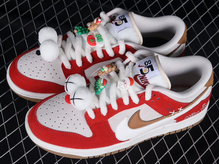 nike dunk low 85 christmas white red brown do9457-112