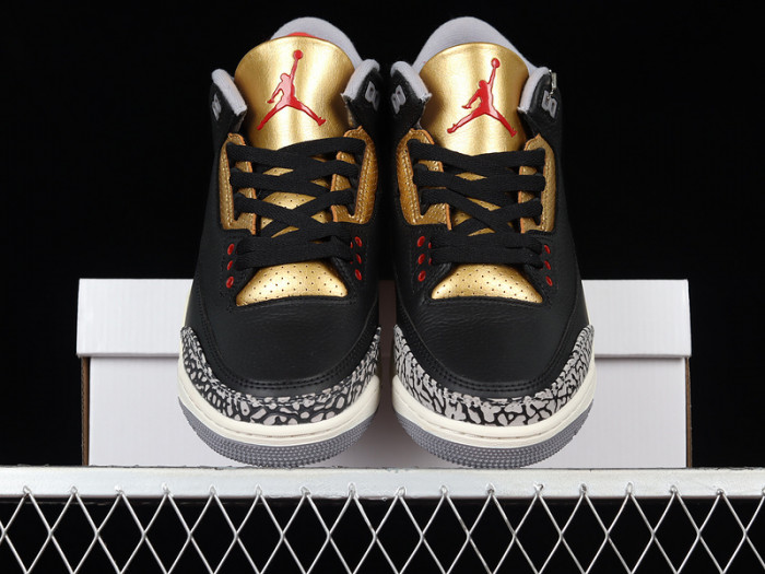 air jordan 3 black gold wmns ck9246-067