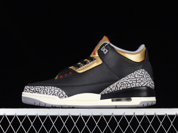 air jordan 3 black gold wmns ck9246-067
