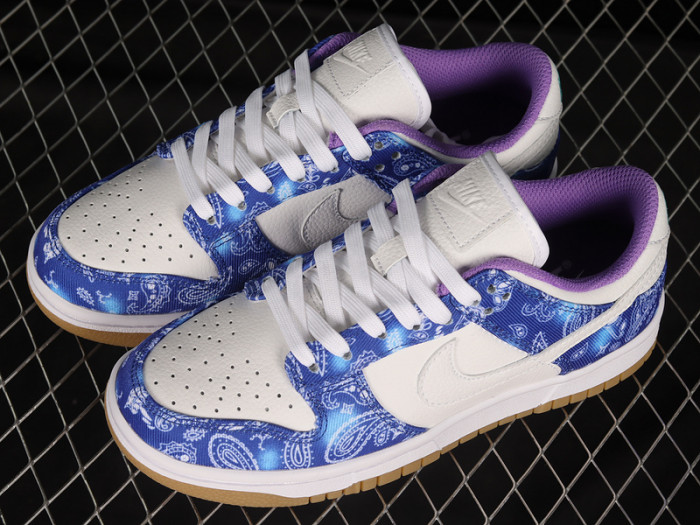 nike sb dunk low white navy blue purple ct5053-041