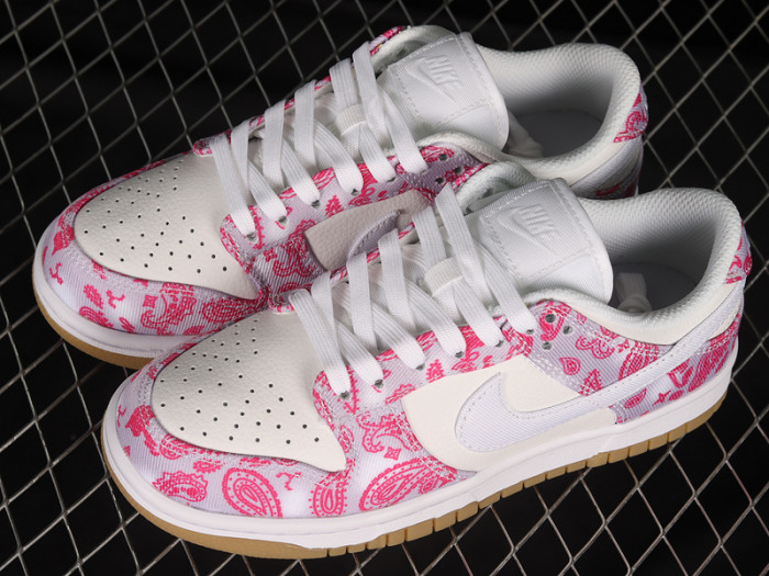 nike sb dunk low white rose red gum ct5053-061