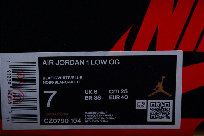 air jordan 1 low og unc cz0790-104