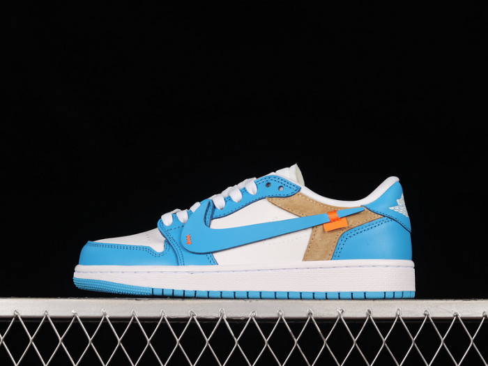 air jordan 1 low off white unistersity blue cz0790-148