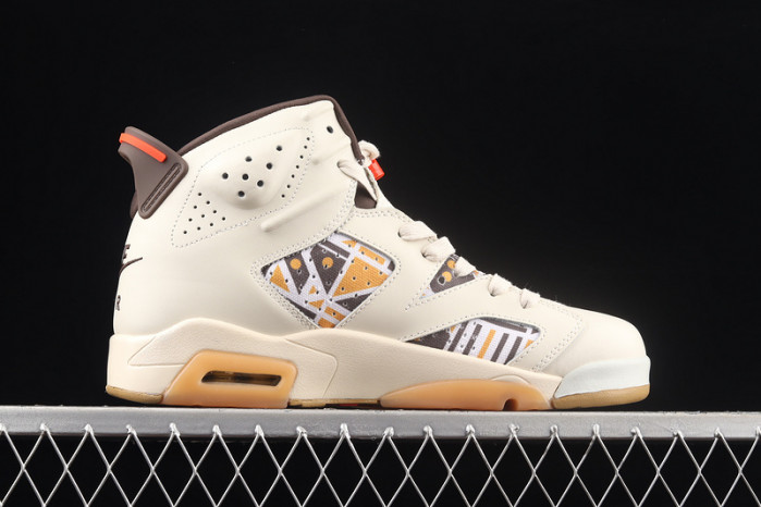 air jordan 6 retro quai54 sail brown cz4152-100