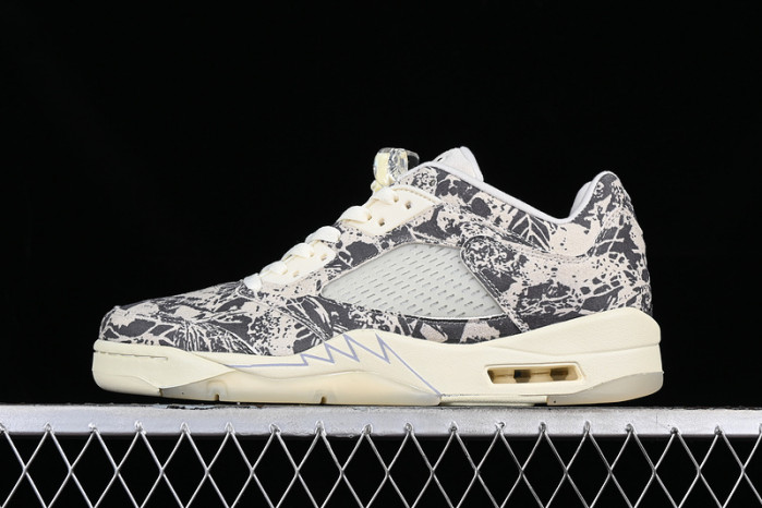 air jordan 5 low expression coconut milk/black-white da8016-100