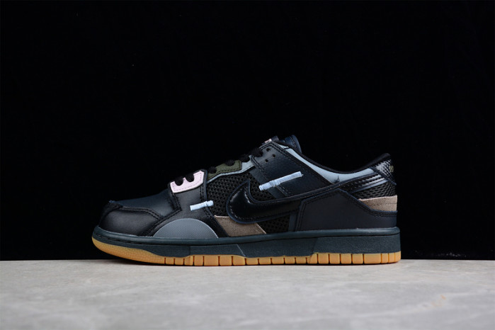 nike dunk low scrap black gum db0500-001