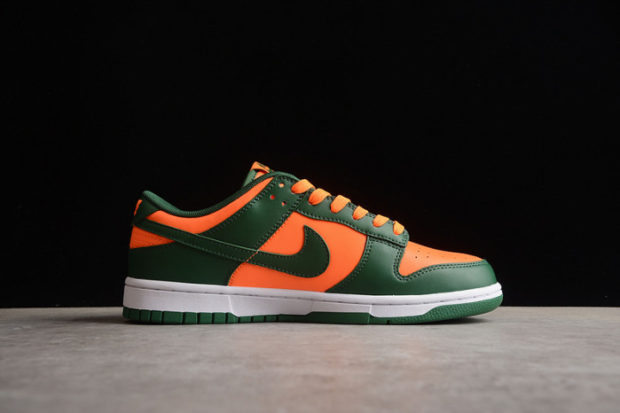 nike dunk low "miami hurricanes" dd1391-300