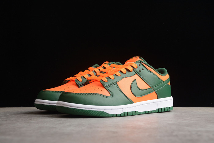 nike dunk low "miami hurricanes" dd1391-300