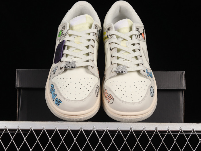 nike dunk low sail light bone (w) - dd1503-107