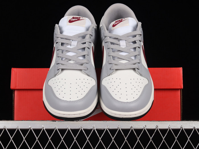 nike dunk low grey team red dd1503-122
