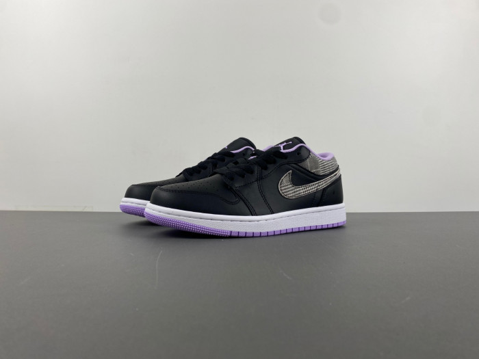 Air Jordan 1 Low Houndstooth (GS) - DH0570-015
