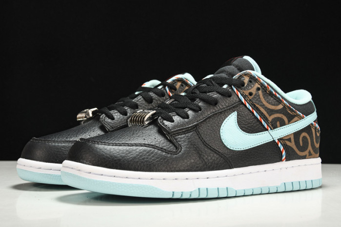 nike dunk low barbershop black dh7614-001