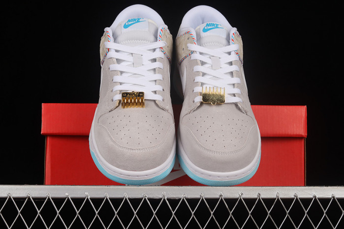 nike dunk low barbershop grey dh7614-500