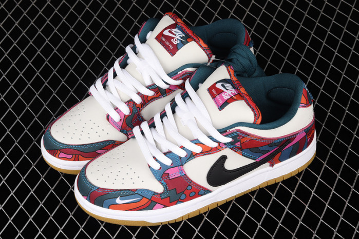 nike sb dunk low pro parra abstract art (2021) - dh7695-600