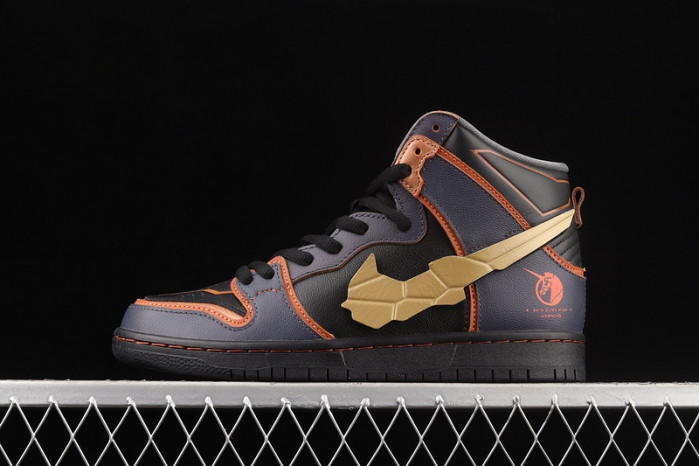 gundam x nike sb dunk high “banshee” dh7717-400