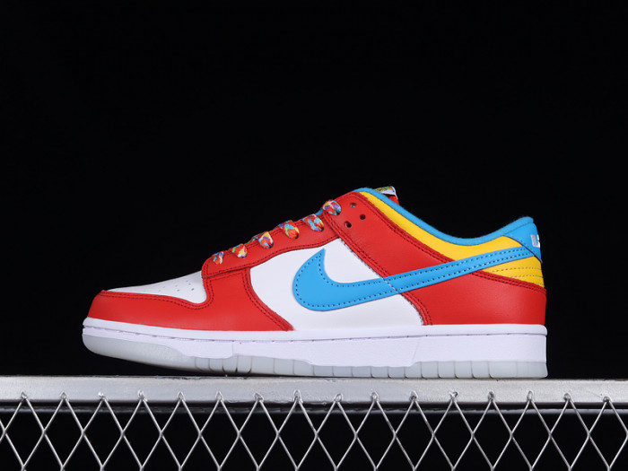 lebron james nike dunk low fruity pebbles dh8009-600