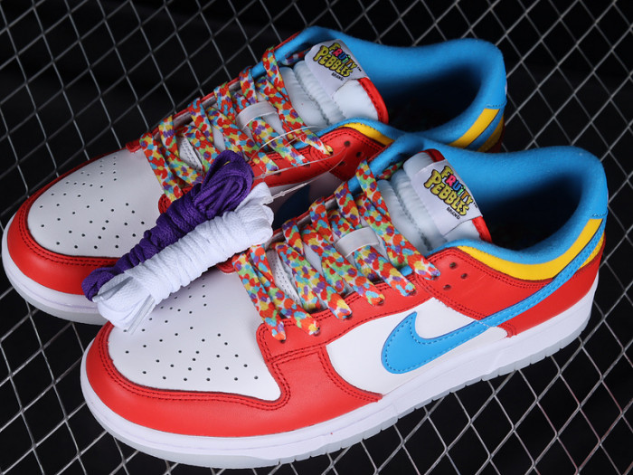 lebron james nike dunk low fruity pebbles dh8009-600