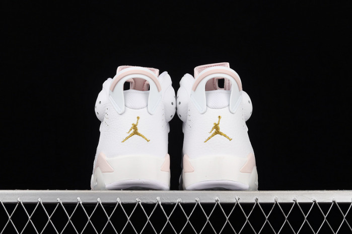 air jordan 6 retro gold hoops dh9696-100
