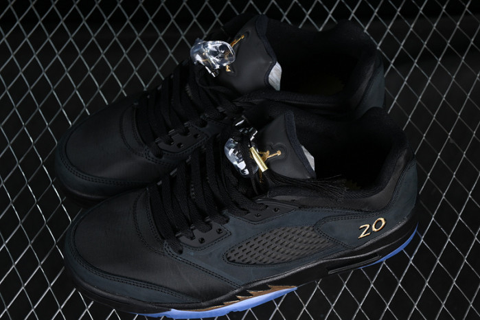 air jordan 5 retro low wings class of 2020-21 black/metallic gold dj1094-001