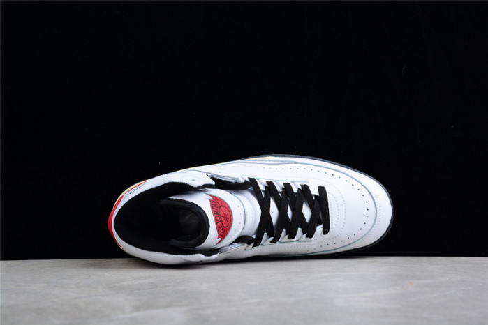 ofw x air jordan 2 high white red dj4375-101