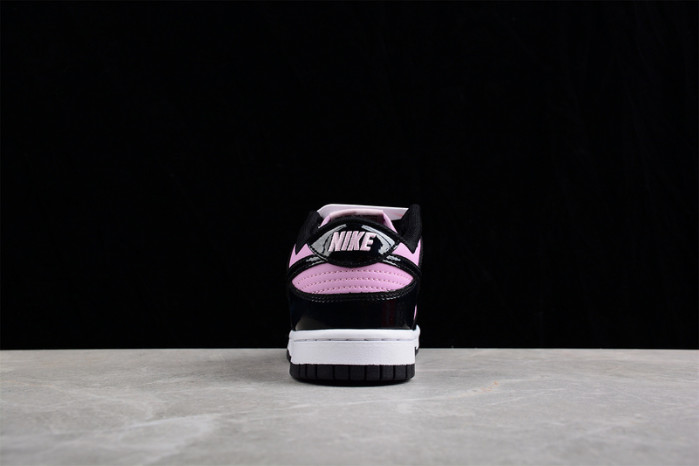 nike dunk low black patent pink dj9955-600
